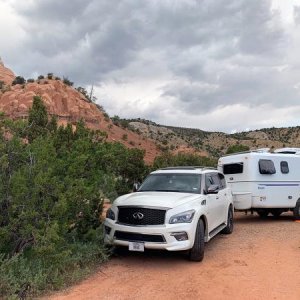 NFS Echo Amphitheater campground near Abiquiu NM