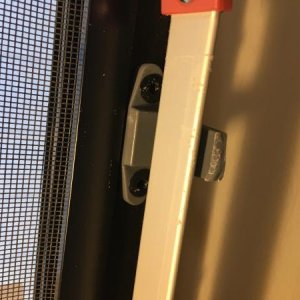 Broken window arm latch