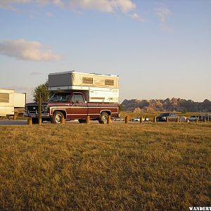 Camping at Bad Lands NP