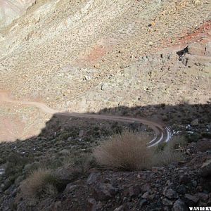 Coming down the Red Pass section on Titus Canyon Rd.