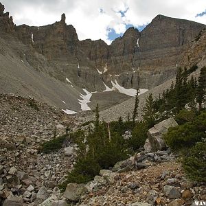 View Into Wheeler Peak Cirque