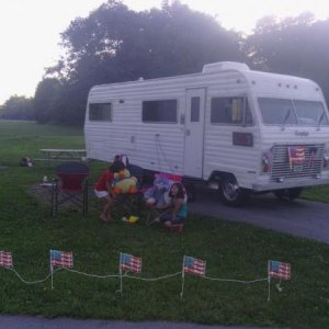 1973 Dodge Brougham motor coach on R30 chassis (25')