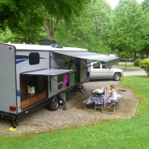 Love the campgrounds. Outdoor kitchen was very handy, especially with the bar fridge.