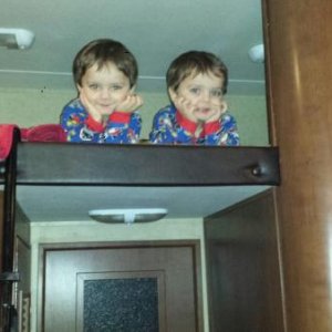 Twin 3 yr old grandson's