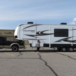 My New to me, 2013 Voltage V3005 5th Wheel Toyhauler.