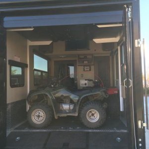 Rancher 420 and two Recon 250s in the garage...plenty of room