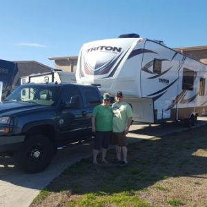 Pick up day. RV General Store in Newcastle, Ok took great care of us. Helps that we only live 5 miles from the store.