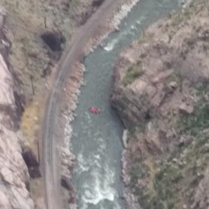 Arkansas River seen from Royal Gorge Bridge