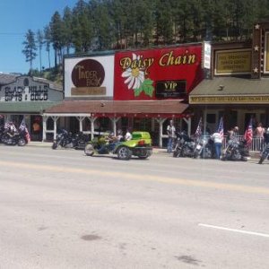 Keystone in the Black Hills. Lots of MC rideres