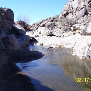 Rock Springs.  The US Calvary used this watering hole as a stop along the Mojave Trail.