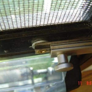 Screen Door Safety Latch, top view