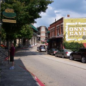 Looking downtown by Basin Park