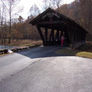 Covered bike trail Bridge