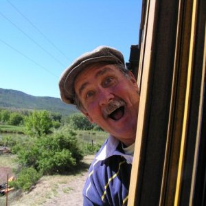 My birthday riding the narrow gauge to Silverton.