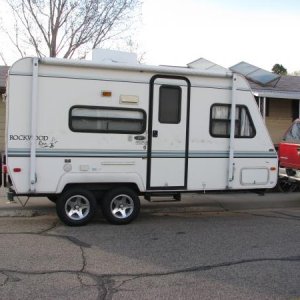 Just upgraded the tires and wheels.  Kumho trailer tires and HWT Series 04 wheels in a 14".