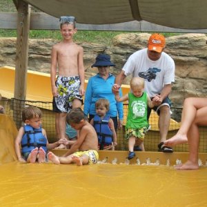 Splash Country 2010
Husband helping grandson slide