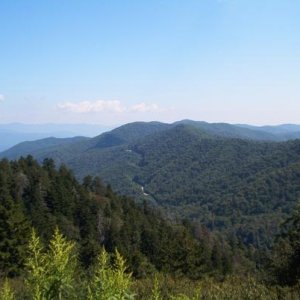 Smoky Mountains
The Great Smokies are part of an International Biosphere Reserve. The range is home to an estimated 187,000 acres (760 km2) of old gro