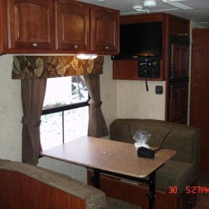 Dinette with entertainment center