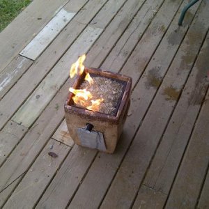 New Fire Pot for rainy days ( might be using it alot this year )