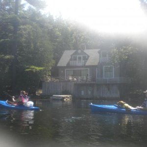 Kayaking on Long Pond in Southwest Harbor