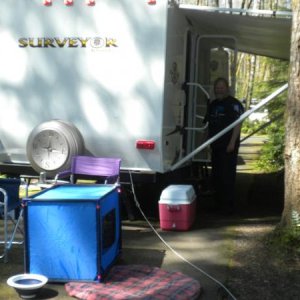 Camping at Ike Kinswa State Park, Mossyrock, WA