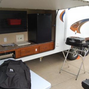 love the outdoor kitchen! came with the gas grill and table.