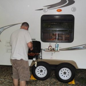 nothing better than food grilled at a campsite