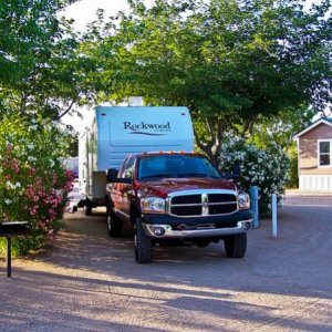 The first night on the road, we stay at the KOA in Kingman AZ.