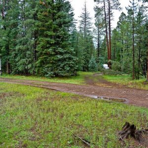 July 2010 - Our "driveway" as seen from the "main road".