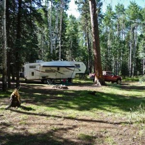 August 2009 - Our campsite.