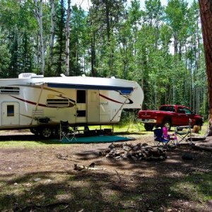 August 2009 - Our campsite.