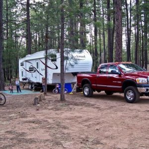 May 2008 - Our campsite for the Memorial Day weekend on the Mogollon Rim.