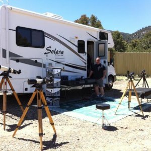 Working in Big Bear California RTMC Telescope Demo