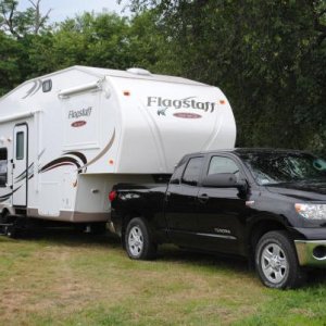 2009 Tundra with our 2011 Flagstaff in Warwick RI