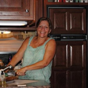 Muma preparing supper.