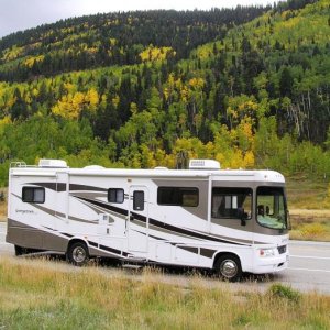 Our 2007 Georgetown 315 near Cascade Village US 550 north of Durango , Colorado.