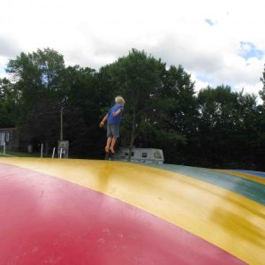 The bouncy pillow at the Jelleystone campground in New Mexico! (N.Y. State that is).