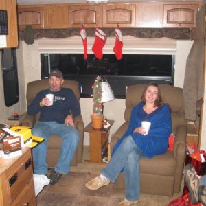 me and my daughter Sam with the Christmas Cactus.
The Christmas Cactus has been a Davis tradition since 1996