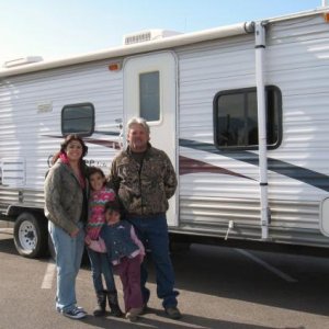 My family and our new Cherokee the day we purchased it.