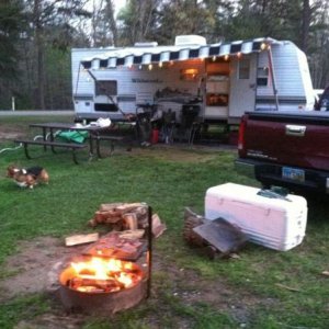 2003 Wildwood LE 26BHSS and our 2008 GMC Sierra 1500 at Grayson Lake in Grayson, KY.