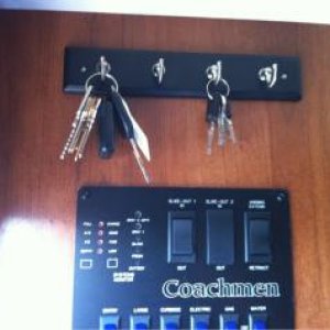 Second mod, key rack (lowes $10)