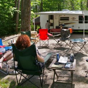 Camping at Allegany State Park, NY