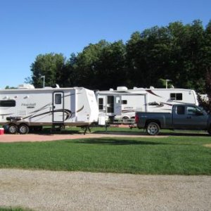 Wild Cherry RV Resort, Sutton's Bay, Michigan. Right in the middle of wine country