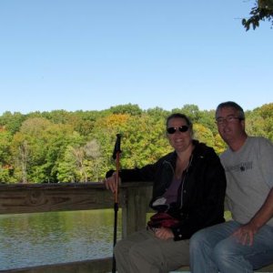 South side of Ogle Lake, sitting area/overlook.