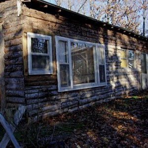 Our home in the mountains, south side.