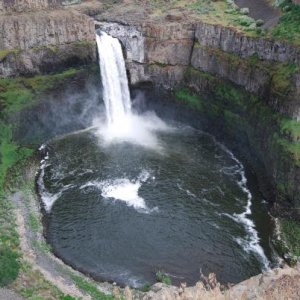 A day trip around the area uncovers this wonderful 183ft waterfall .  Palouse Falls.