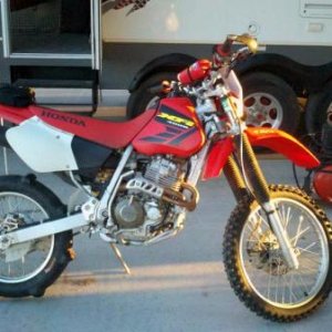 2002 Honda xr400r (with paddle in this pic)