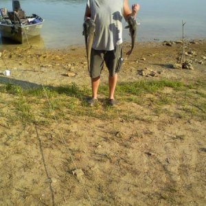 Patoka Lake, Indiana catfish   July 4th 2012