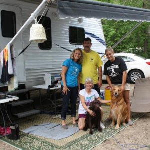 My BIL's gang at Van Buren S.P. over Memorial Day weekend (2012).