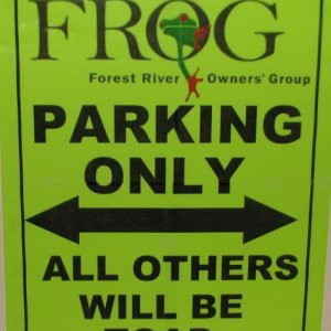 Frog Parking Sign 1